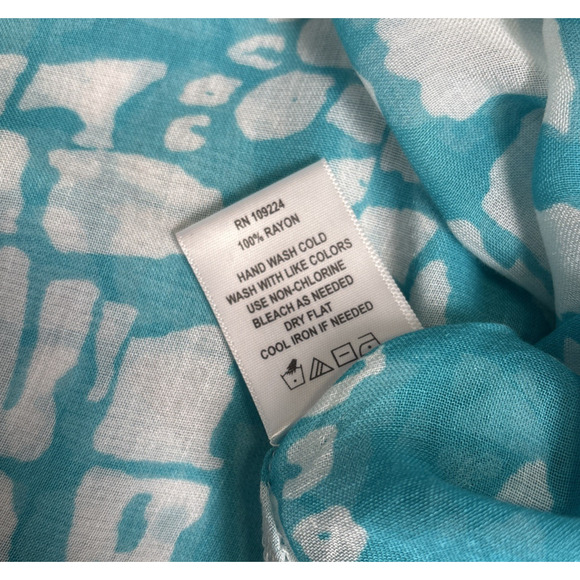 Indigo Soul Sheer Tunic Blouse Size M Asymmetric Oversized Coastal Beach Boho - Picture 4 of 7